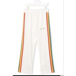 Palm Angels “Stripe” Kids Rainbow  Track Pants Size 8 NWT Retail$240